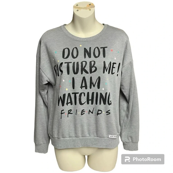 Friends crew neck sweatshirt size XS (0-2) but would fit up gray color - Picture 1 of 7